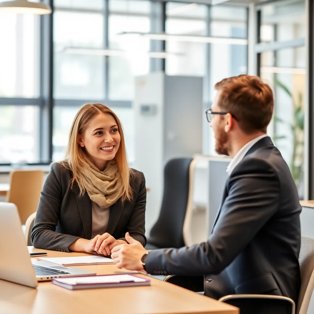 Nederlandse manager geeft feedback aan internationaal teamlid