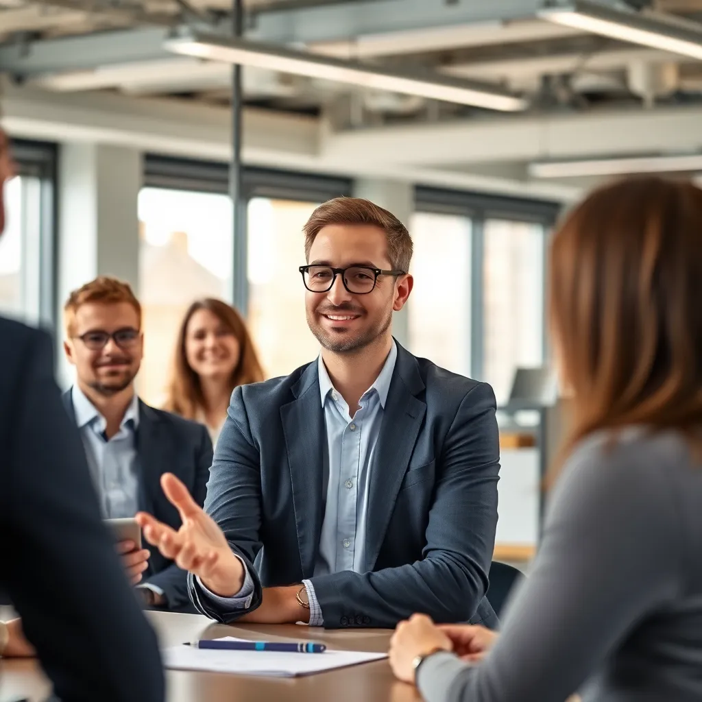 Professional past communicatievaardigheden toe tijdens vergadering
