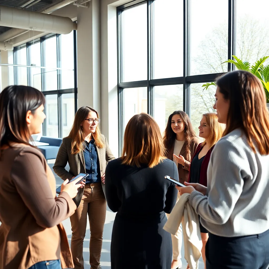 Groep Nederlandse professionals in gesprek tijdens vergadering