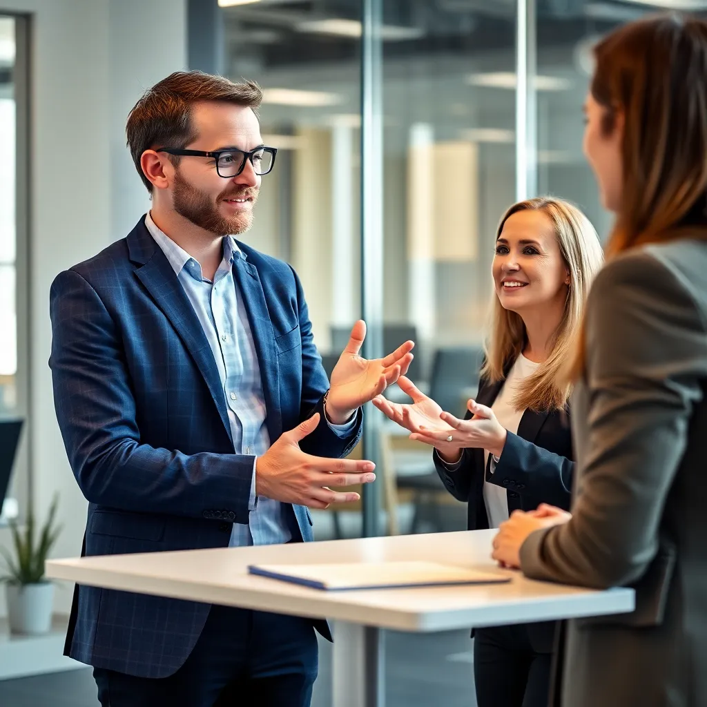 Team van Nederlandse professionals in overleg via videoconferentie