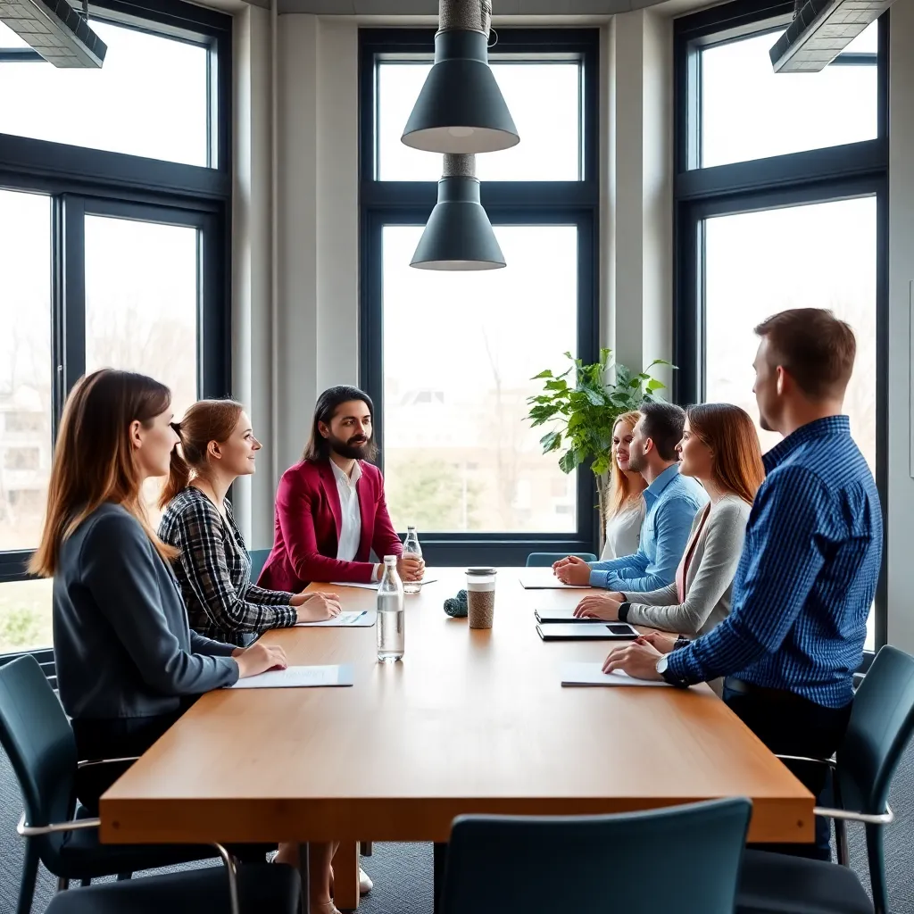 Internationale collega's in een Nederlandse vergaderruimte